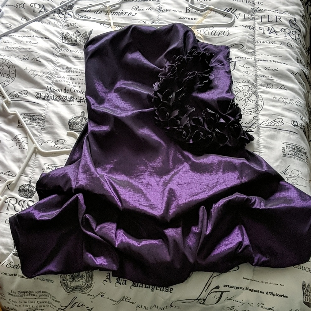 Purple Ruffled Dress